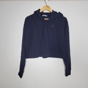 Barrel Dark Blue cropped hooded sweatshirt Size Medium